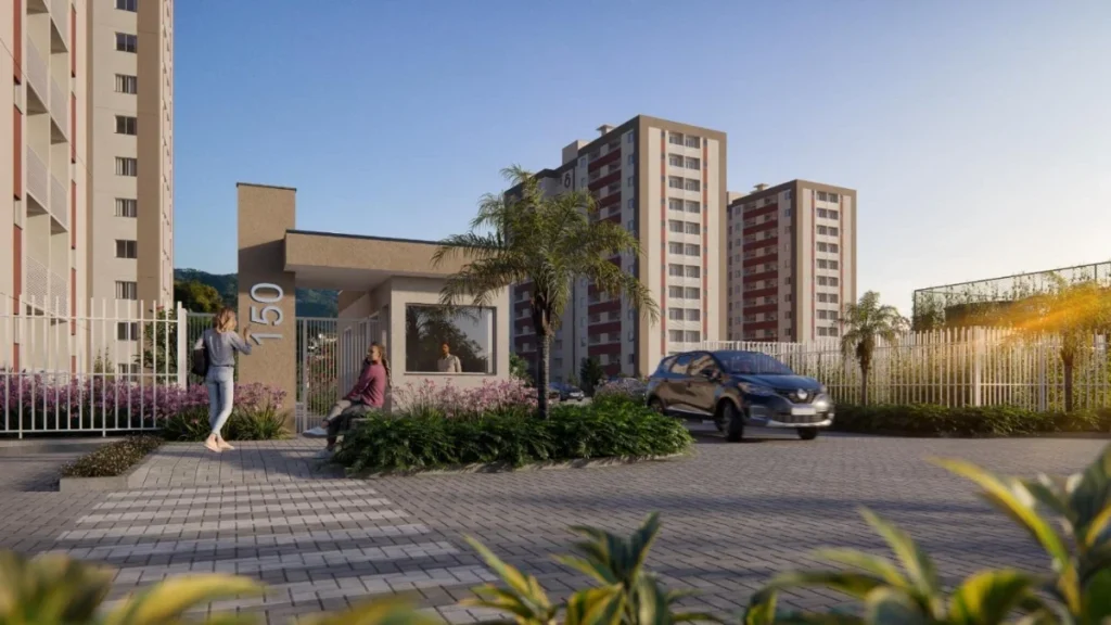 Apartamento vista mar com 2 dormitórios – Centro – Penha – SC – Residencial Baia Azul