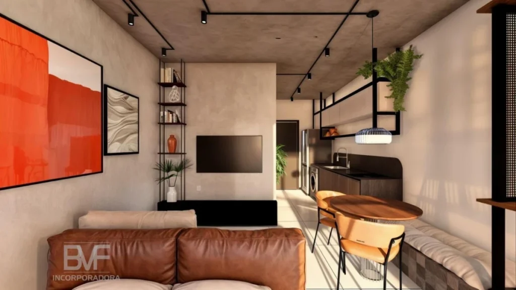 Apartamento tipo Studio à 500 metro do mar com 1 dormitórios – Armação – Penha – SC – Park Beach Studio