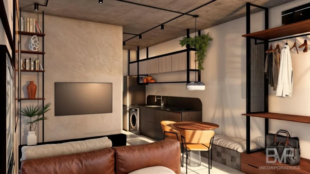 Apartamento tipo Studio à 500 metro do mar com 1 dormitórios – Armação – Penha – SC – Park Beach Studio