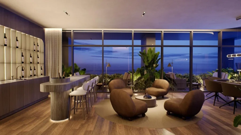 Apartamento de alto padrão com 2 suítes com vista mar á 100 metros do mar – Praia do Quilombo – Penha – SC – Residencial Alvôre