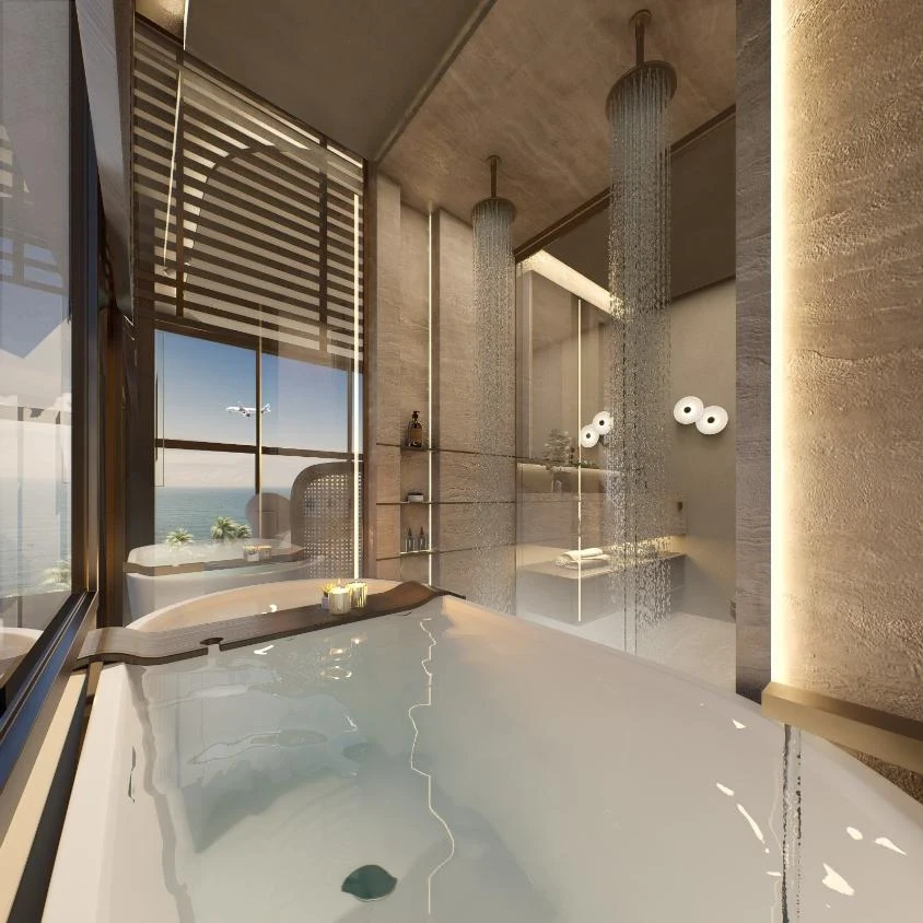 Apartamento de alto padrão com 2 suítes com vista mar á 100 metros do mar – Praia do Quilombo – Penha – SC – Residencial Alvôre