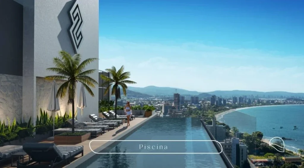 Apartamento com 2 suítes vista mar em Armação – Penha – SC – Amalfi Residence