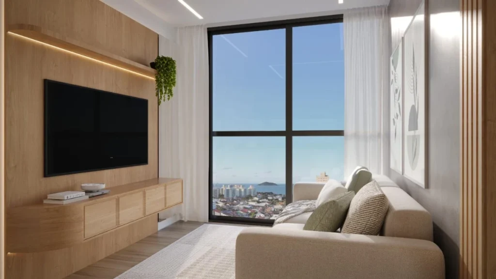 Apartamento com 1 dormitório no Centro de Penha – SC – SKYLINE Living