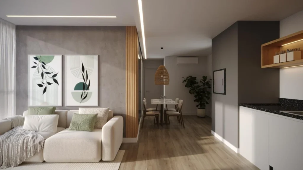 Apartamento com 1 dormitório no Centro de Penha – SC – SKYLINE Living