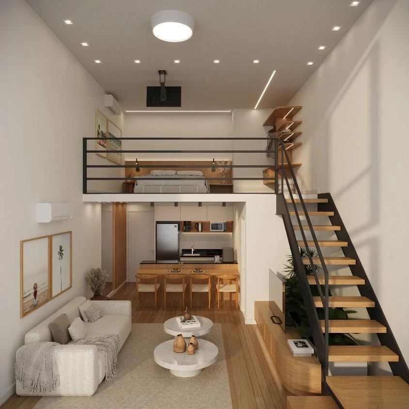 Apartamento com 1 dormitório no Centro de Penha – SC – SKYLINE Living