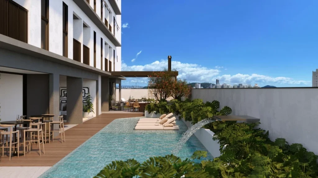 Apartamento com 1 dormitório no Centro de Penha – SC – SKYLINE Living