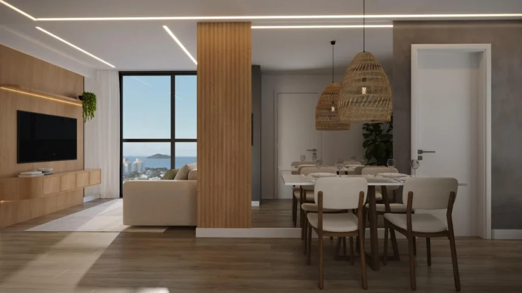 Apartamento com 1 dormitório no Centro de Penha – SC – SKYLINE Living