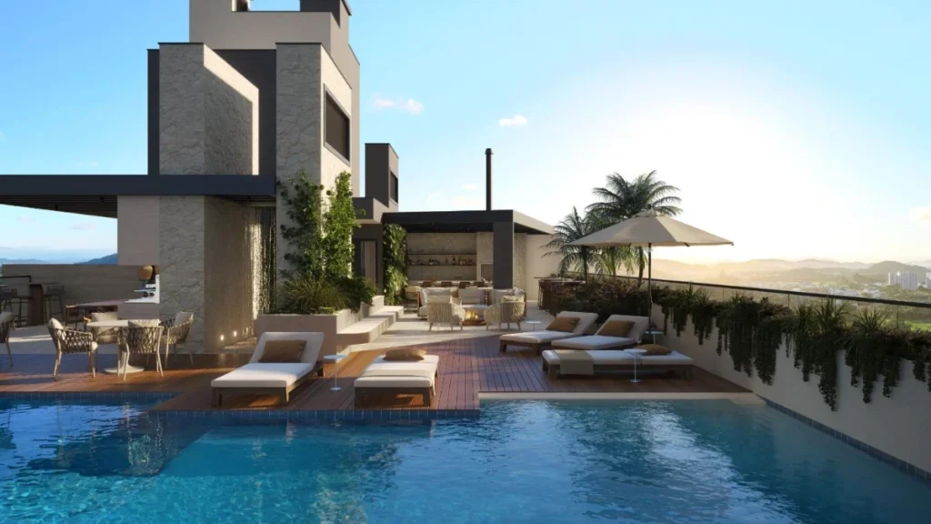 Apartamento com 1 dormitório no Centro de Penha – SC – SKYLINE Living