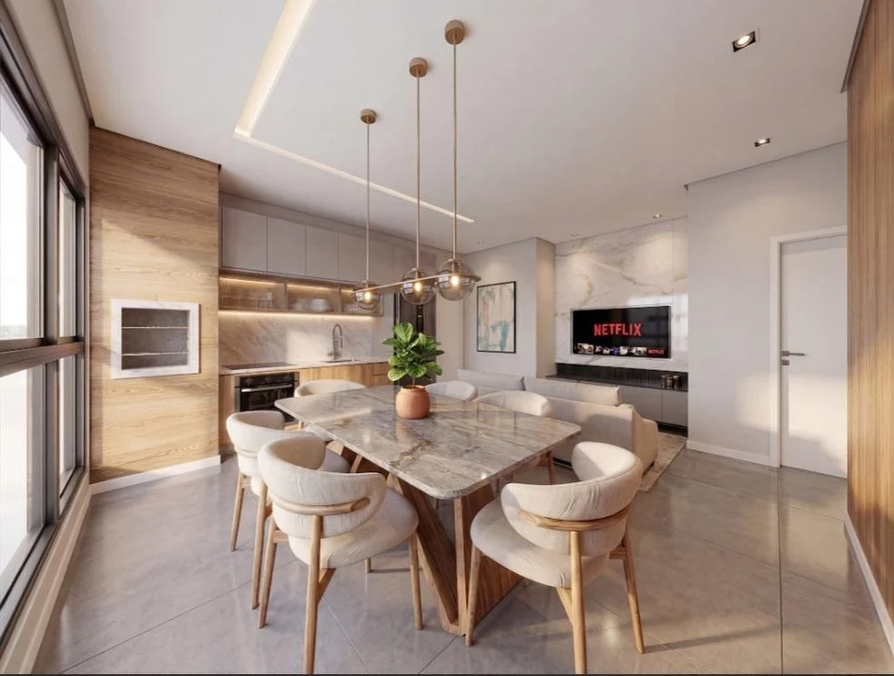 Apartamento com 1 suíte + 1 dormitório no centro e Penha – SC – Santa Rosa Residence