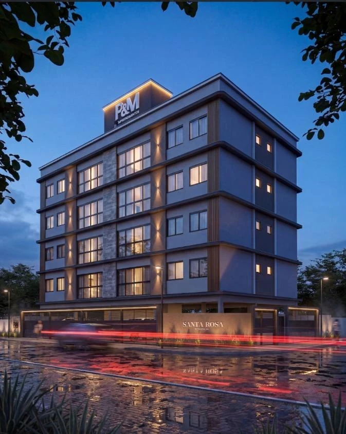 Apartamento com 1 suíte + 1 dormitório no centro e Penha – SC – Santa Rosa Residence