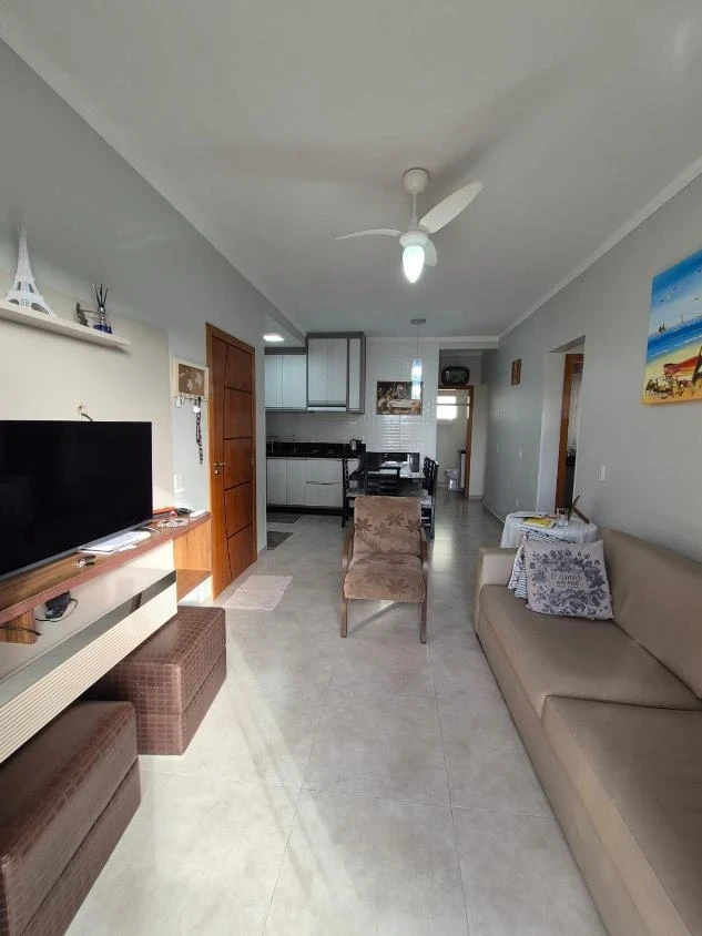 Apartamento mobiliado com 1 suíte + 2 dormitórios a 350m da praia em Itacolomi – Balneário Piçarras -SC – Residencial Ademir Felício