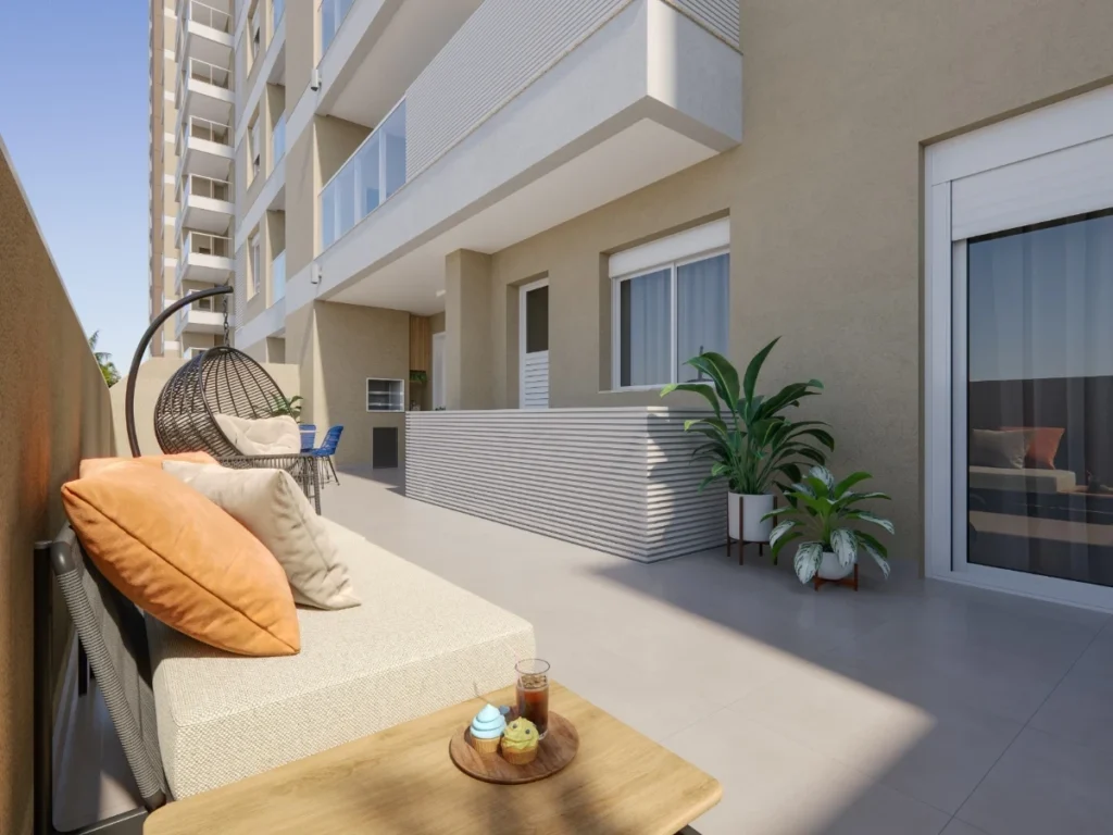 Apartamento com vista mar 1 suíte + 1dormitório á 500 metros do mar em Armação – Penha – SC- LandScape Home Club