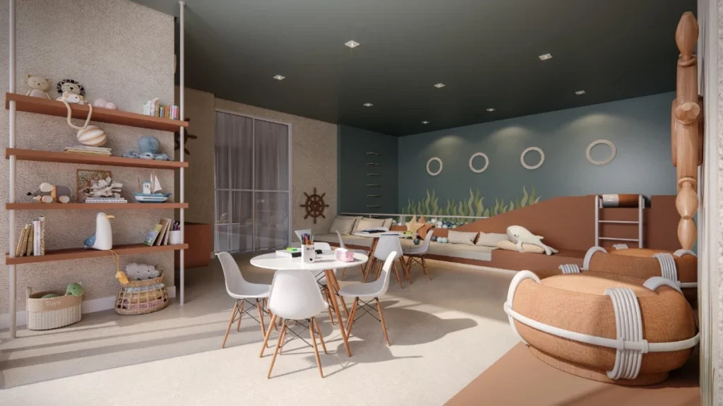 Apartamento com vista mar 1 suíte + 1dormitório á 500 metros do mar em Armação – Penha – SC- LandScape Home Club