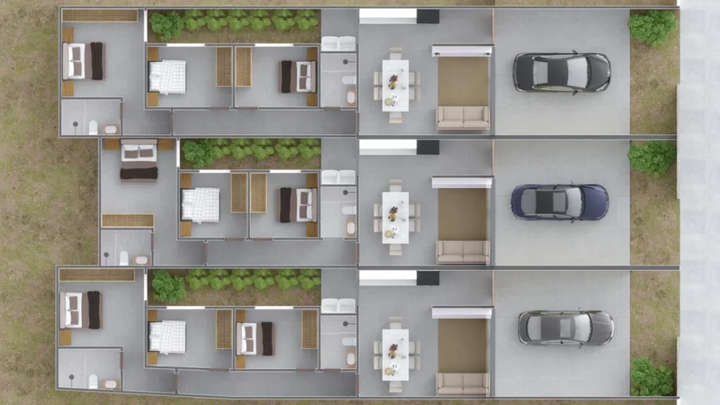 Casa Geminada com 1 suíte + 2 dormitórios no Centro de Penha – SC