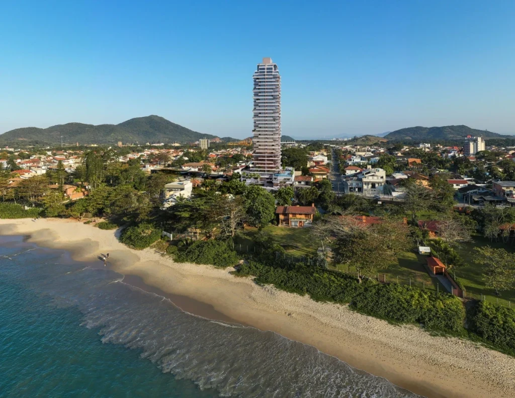 Apartamento alto padrão vista mar com 1 suíte + 2 Demi suítes – Armação – Penha – SC – Residencial Panorama