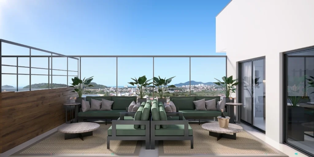 Apartamento de alto padrão com vista mar com 2 suítes – Praia Alegre – Penha – SC – Edifício Olívia