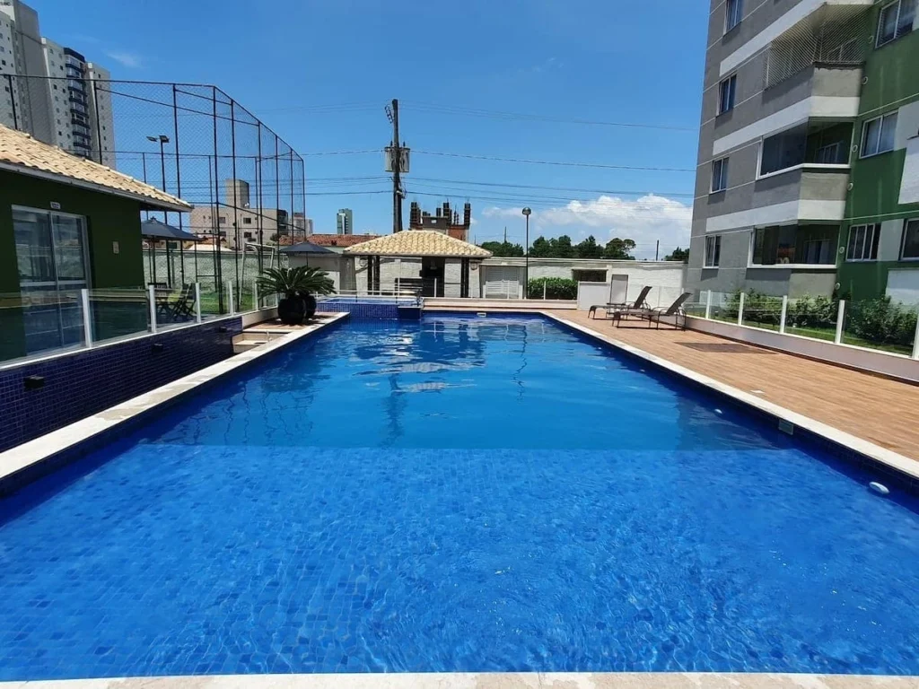 Apartamento mobiliado 2 quartos a 380m da praia em Itacolomi – Balneário Piçarras – SC – Cond. Liara