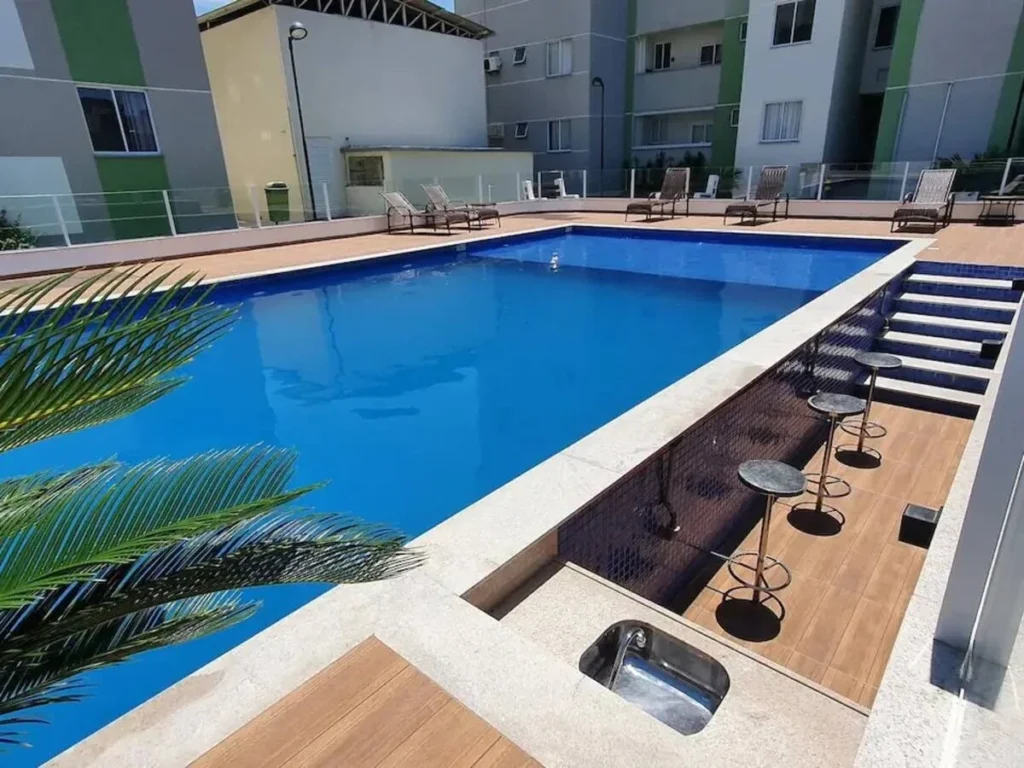 Apartamento mobiliado 2 quartos a 380m da praia em Itacolomi – Balneário Piçarras – SC – Cond. Liara