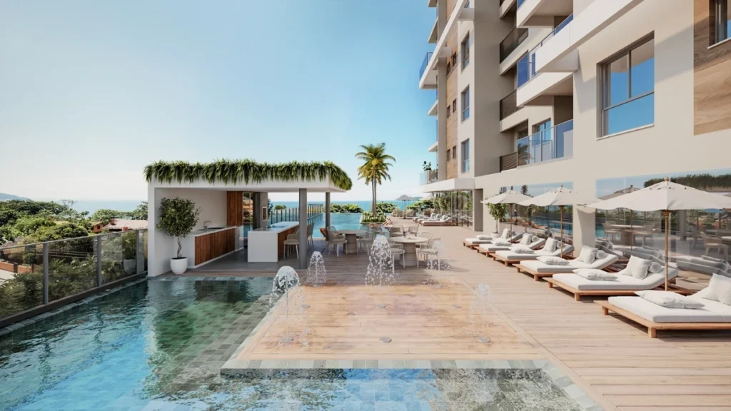 Apartamento alto padrão vista mar com 1 suíte + 2 Demi suítes – Armação – Penha – SC – Residencial Panorama