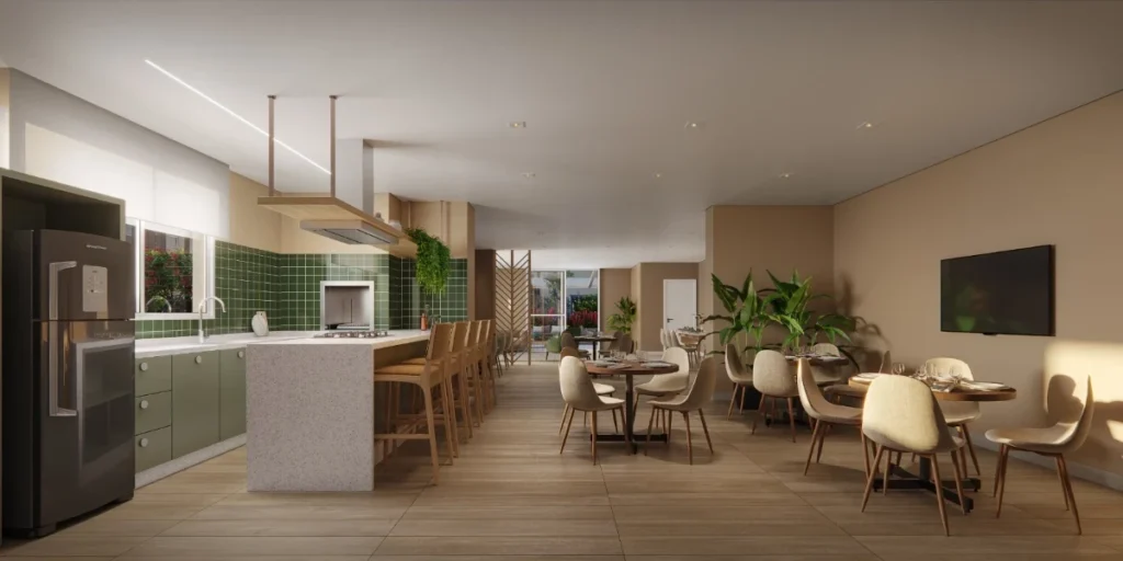 Apartamento com vista mar 1 suíte + 1dormitório á 500 metros do mar em Armação – Penha – SC- LandScape Home Club